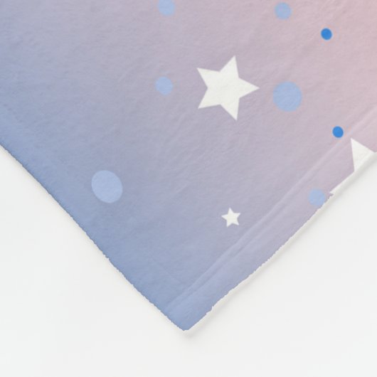 Gym Star Pink Strip, Blue Eyes, Blue Dazzle Leo Fleecedecke (Ecke)