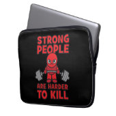 Gym - Starke Menschen sind schwerer zu töten - Kaw Laptopschutzhülle (Vorderseite Links)