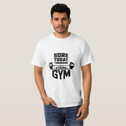 Gym-T - Shirt-Design T-Shirt (Vorne ganz)