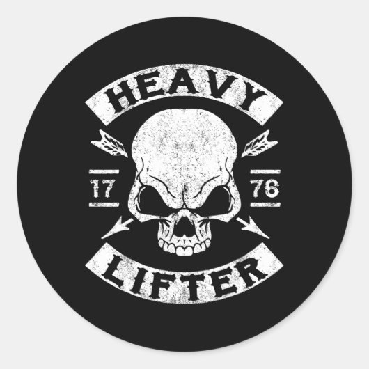 Gym T Shirt Runder Aufkleber (Vorderseite)