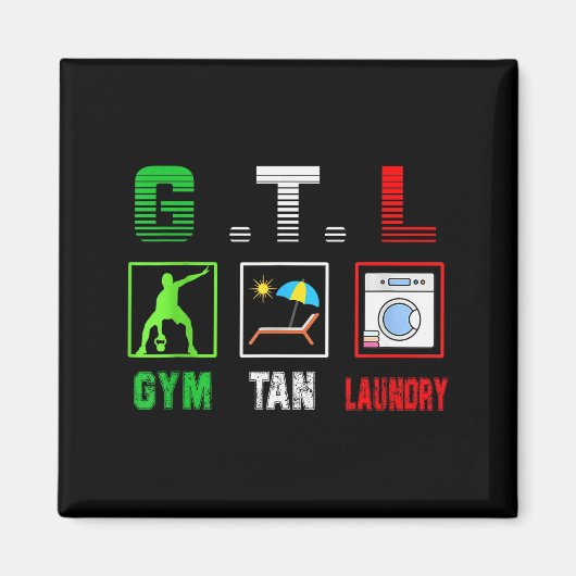 Gym Tan Laundry Gtl New Jersey Garden Nj Shore Ita Magnet (Vorne)