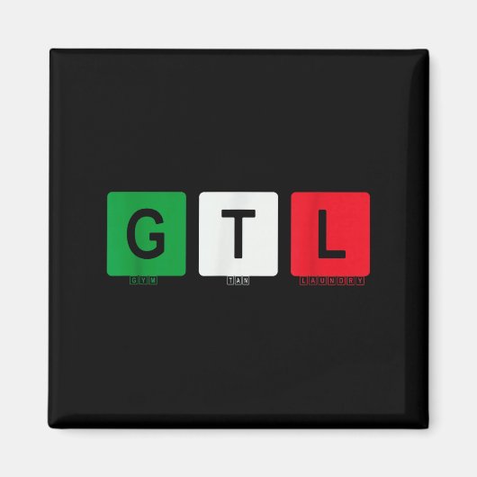 Gym Tan Laundry Gtl New Jersey Garden Nj Shore Ita Magnet (Vorne)