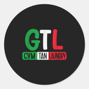 Gym Tan Laundry Gtl New Jersey Garden Nj Shore Ita Runder Aufkleber
