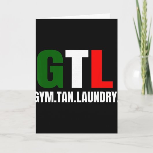 Gym Tan Laundry Gtl New Jersey Nj Shore Karte (Vorderseite)
