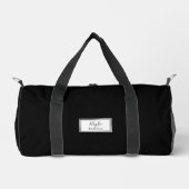 Gym Tance Bag | Monogram Initials Name Duffle Bag (Vorderseite)