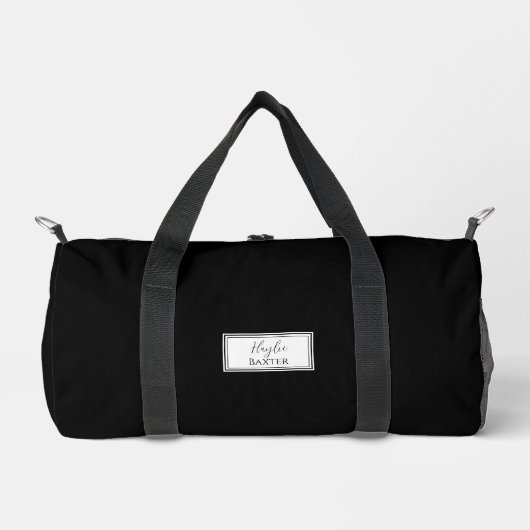 Gym Tance Bag | Monogram Initials Name Duffle Bag (Vorderseite)