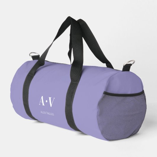 Gym Tance Bag | Monogram Initials Name Duffle Bag (Rechte Ecke)