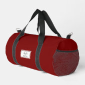 Gym Tance Bag | Monogram Initials Name Duffle Bag (Rechte Ecke)