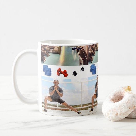 Gym-Tasse Kaffeetasse (Mit Donut)