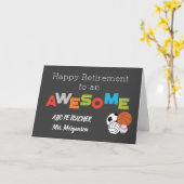 Gym Teacher Rente Balls Phantastisch anpassen Karte (Gelbe Blume)