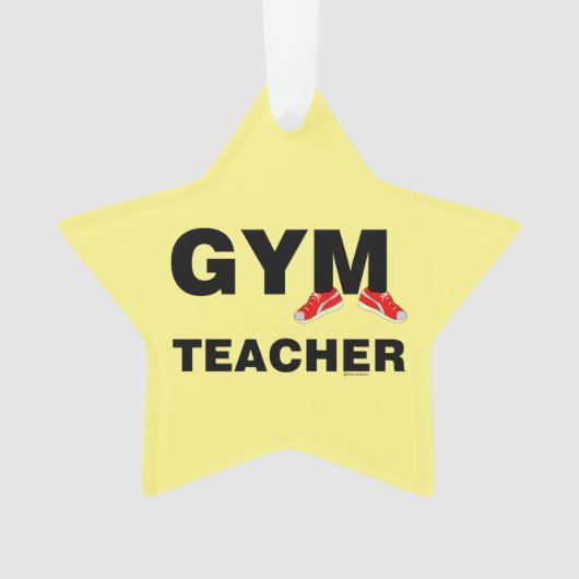 Gym Teacher Sneakers Ornament (Vorderseite)