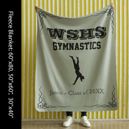 Gym Team Fleece Med Blanket Schwarzer Text für Typ