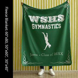 Gym Team Fleece Med Blanket Weißer Text für Typ