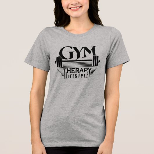 GYM Therapy Lifestyle Tri-Blend-Shirt Tri-Blend Shirt (Vorderseite)