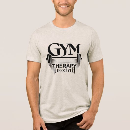 GYM Therapy Lifestyle Tri-Blend-Shirt Tri-Blend Shirt (Vorderseite)