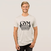 GYM Therapy Lifestyle Tri-Blend-Shirt Tri-Blend Shirt (Vorderseite voll)
