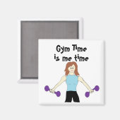 Gym Time is Me Time Magnet (Vorderseite/Rückseite)
