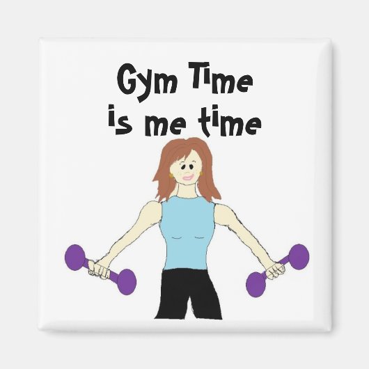 Gym Time is Me Time Magnet (Vorne)