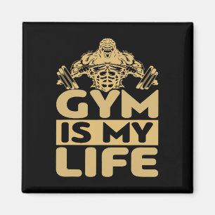 Gym treibt mich an Bodybuilding Motivation Intensi Magnet