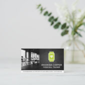 Gym | Überwachung des Herzens Visitenkarte (Stehend Vorderseite)