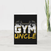 Gym Uncle Black Workout Karte (Vorderseite)