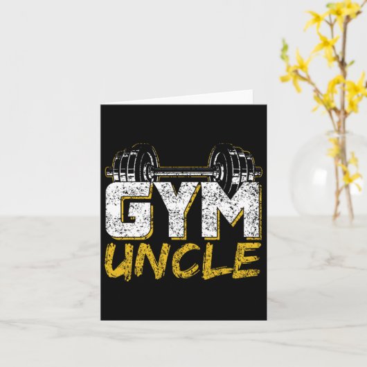 Gym Uncle Black Workout Karte (Gelbe Blume)