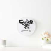 Gym und Fitness Runde Wanduhr (Zuhause)