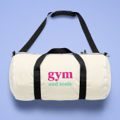 Gym und Tonic Quote Art Duffle Tasche