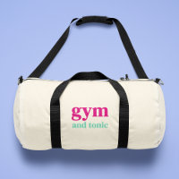 Gym und Tonic Quote Art Duffle Tasche