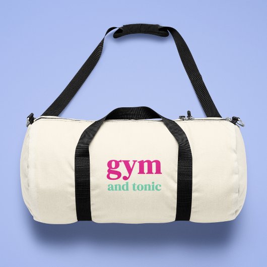 Gym und Tonic Quote Art Duffle Tasche