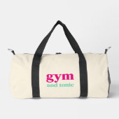 Gym und Tonic Quote Art Duffle Tasche (Vorderseite)
