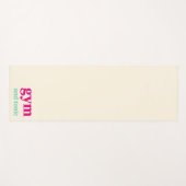 Gym und Tonic Quote Art Yogamatte (Vorderseite (Horizontal))