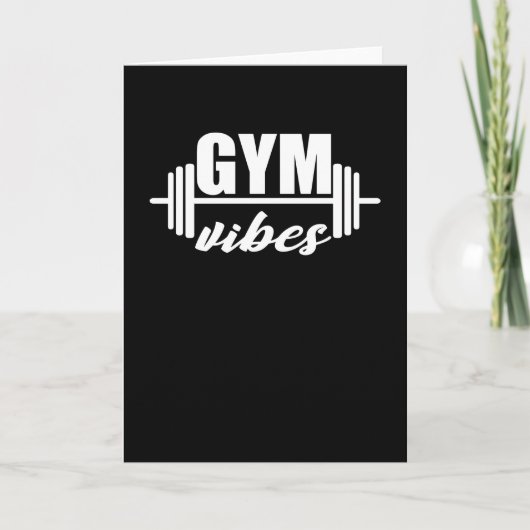 Gym Vibes Karte (Vorderseite)