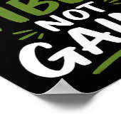 Gym Vibes Schwarz Poster (Ecke)
