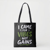 Gym Vibes Schwarz Tasche (Vorderseite)
