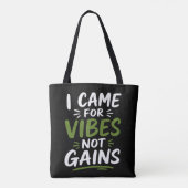 Gym Vibes Schwarz Tasche (Rückseite)