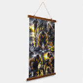 Gym-Wandbehang-Tapete Wandteppich Mit Holzrahmen (Gewinkelt)