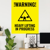 Gym-Warnschild Poster (Heimbüro)