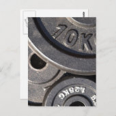 Gym Weights Postkarte (Vorne/Hinten)