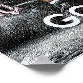 Gym Weights Training Fitness Motivierend Poster (Ecke)