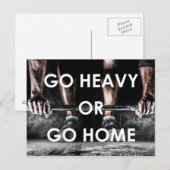 Gym Weights Training Fitness Motivierend Postkarte (Vorne/Hinten)