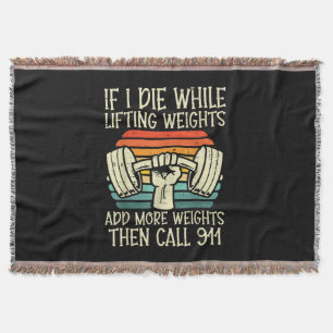 Gym, wenn ich Die Hebe Gewicht Funny Workout Fitne Decke