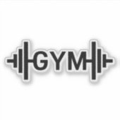 Gym Word Aufkleber (Vorderseite)