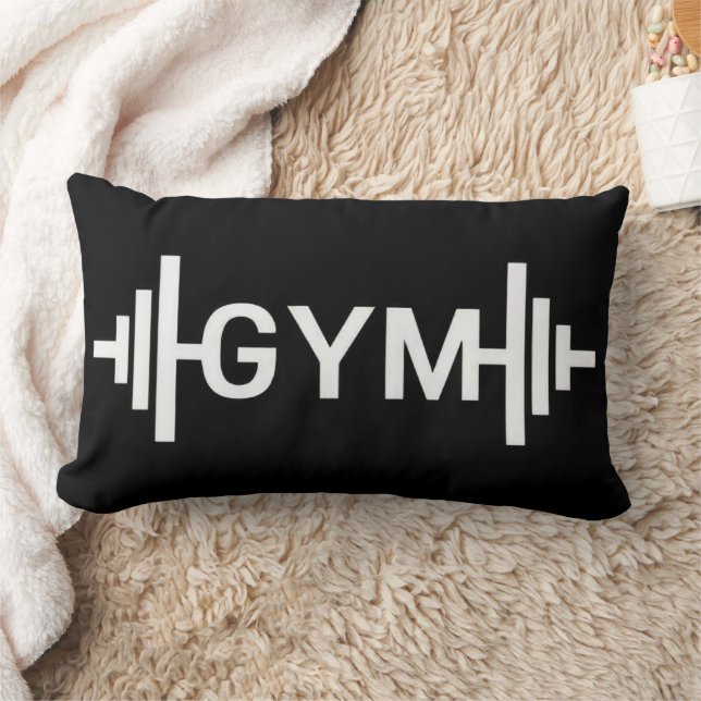 Gym Word Lumbar Throw Kissen (Decke)