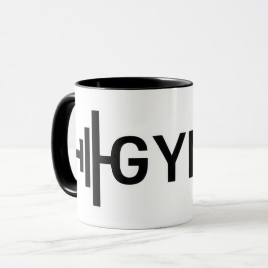 Gym Word Tasse (Vorderseite Links)