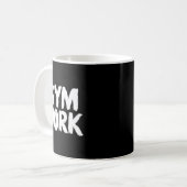 Gym Work Bodybuilding Fitness Workout  Kaffeetasse (Vorderseite Links)