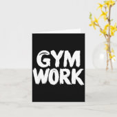 Gym Work Bodybuilding Fitness Workout Karte (Gelbe Blume)