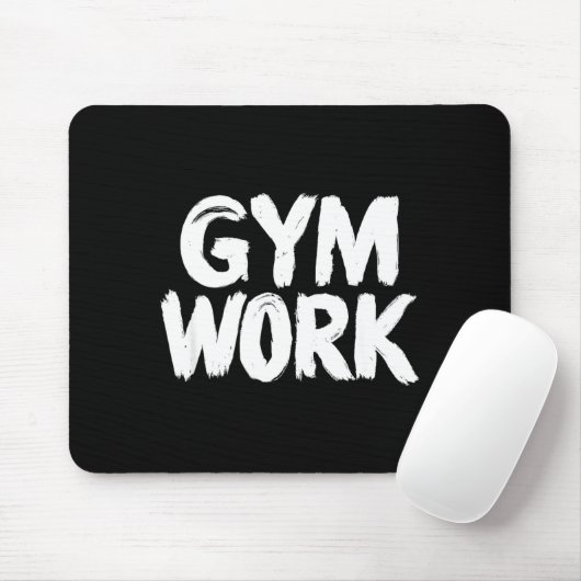 Gym Work Bodybuilding Fitness Workout Mousepad (Mit Mouse)