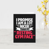 Gym Workout Bodybuilding Funny my Restrukturierung Karte (Gelbe Blume)