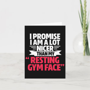 Gym Workout Bodybuilding Funny my Restrukturierung Karte